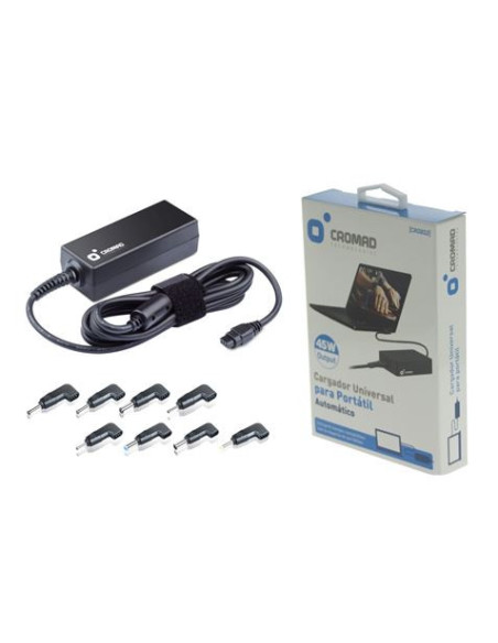 CARGADOR UNIVERSAL AUTOMÁTICO 45W CROMAD