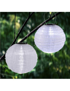 FAROL SOLAR LED REDONDO EXTERIOR BLANCO 3000K 2