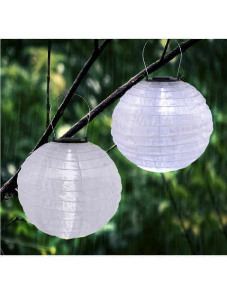 FAROL SOLAR LED REDONDO EXTERIOR BLANCO 3000K