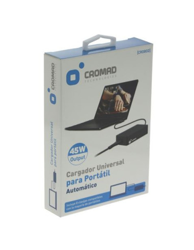 CARGADOR UNIVERSAL AUTOMÁTICO 45W CROMAD