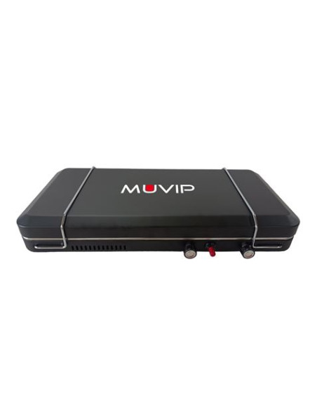 COCINA DE GAS PORTATIL PREMIUM OUTDOOR PLANCHA + DOBLE QUEMADOR MUVIP