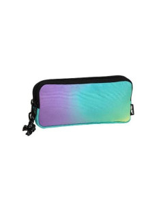 ESTUCHE ESCOLAR 3 COMPARTIMENTOS 22X11X6.5 TURQUESA MILAN