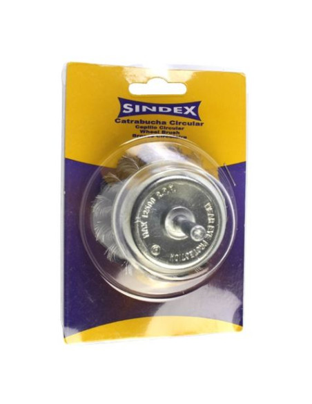 CEPILLO CIRCULAR COPA ALAMBRE TRENZADO 75MM SINDEX