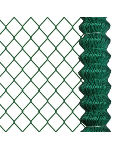 MALLA DE VALLADO PLASTIFICADA 40X40X2.9MM 2X25 METROS SUNGARDEN