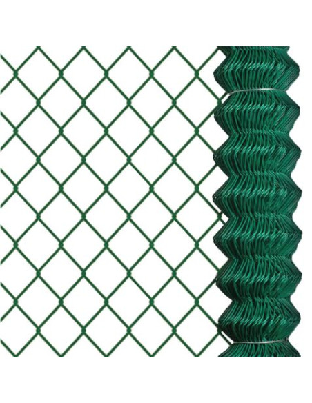 MALLA DE VALLADO PLASTIFICADA 40X40X2.9MM 2X25 METROS SUNGARDEN