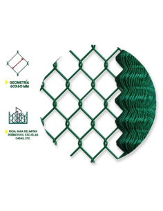 MALLA DE VALLADO PLASTIFICADA 60X60X2.9MM 1X25 METROS SUNGARDEN 2