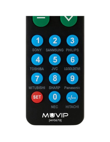 MANDO A DISTANCIA UNIVERSAL BOTONES GRANDES MUVIP
