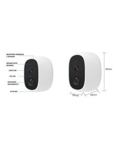 MINI CAMARA VIGILANCIA IP 2MP | WIFI | SD CAMVIEW 2