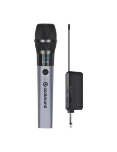 MICROFONO INALÁMBRICO UHF CON RECEPTOR Y BATERÍA COOLSOUND 2