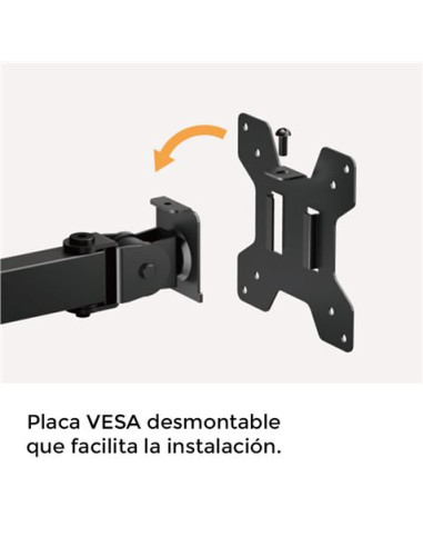 SOPORTE DE MESA 1 MONITOR 17\"-32\" CROMAD