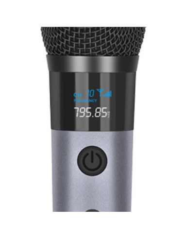 PACK 2 MICROFONOS INALÁMBRICOS UHF CON RECEPTOR Y BATERÍA COOLSOUND