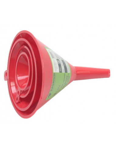 JUEGO 4 PCS EMBUDOS PLASTICO SAURIUM