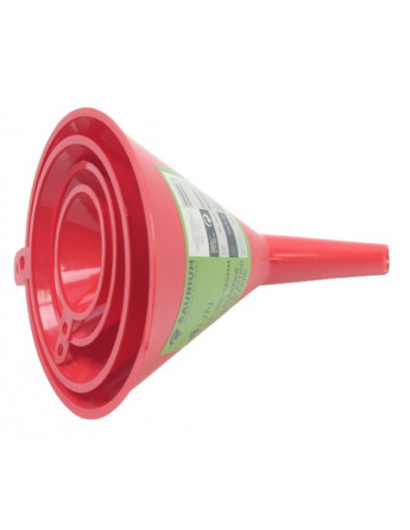 JUEGO 4 PCS EMBUDOS PLASTICO SAURIUM