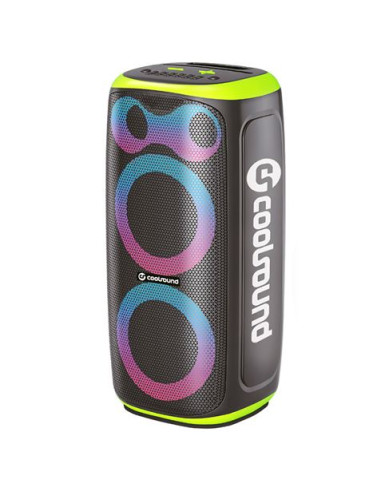 ALTAVOZ KARAOKE PORTATIL COOLSOUND BLAST PUMP 2X6.5\" 350W VERDE