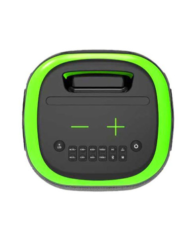 ALTAVOZ KARAOKE PORTATIL COOLSOUND BLAST PUMP 2X6.5\" 350W VERDE