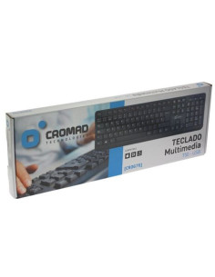 COMBO TECLADO Y RATON WIRELESS Y BLUETOOTH PRESTIGE EXTENDIDO NEGRO SUBBLIM