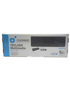 KIT TECLADO + RATÓN CON CABLE USB CROMAD