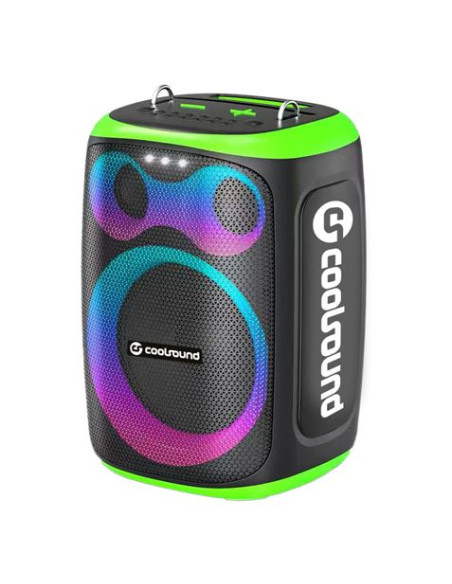 ALTAVOZ KARAOKE PORTATIL COOLSOUND BLAST 8\" 300W VERDE