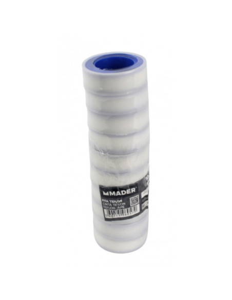 CINTA TEFLON 10 ROLLOS 12MMX10M. MADER