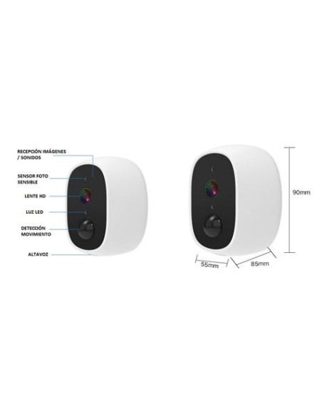 MINI CAMARA VIGILANCIA IP 2MP | WIFI | SD CAMVIEW