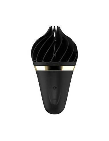 ESTIMULADOR DE CLITORIS SWEET TREAT LAYON NEGRO/ORO SATISFYER