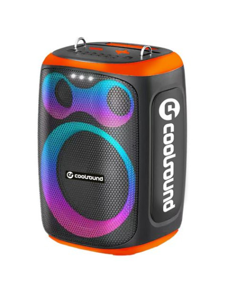 ALTAVOZ KARAOKE PORTATIL COOLSOUND BLAST 8\" 300W NARANJA
