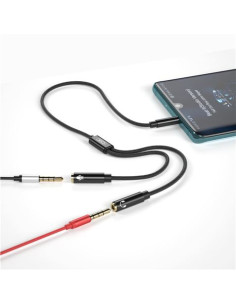 CABLE NBR197 MINI JACK A 2 MINI JACK HEMBRAS AUDIO + MICROFONO XO 2