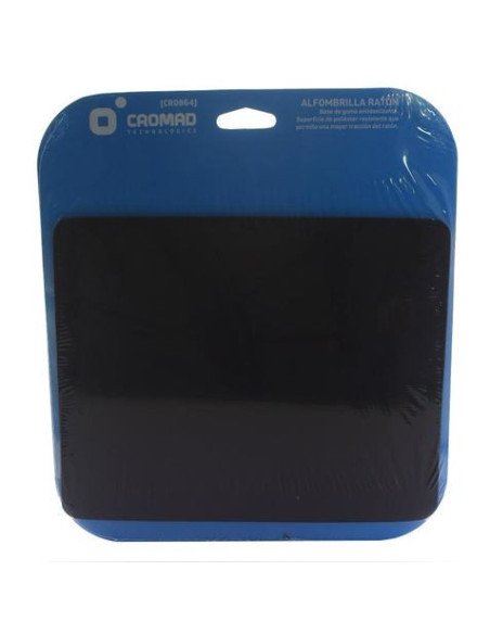ALFOMBRILLA RATÓN NEGRO CROMAD