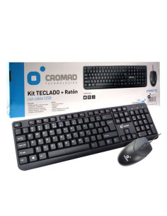 KIT TECLADO + RATÓN CON CABLE USB CROMAD 2