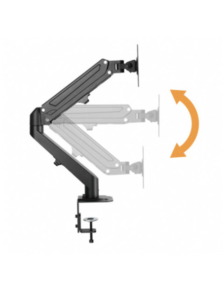 SOPORTE DE MESA 1 MONITOR 17\"-27\" CON PISTON DE GAS CROMAD