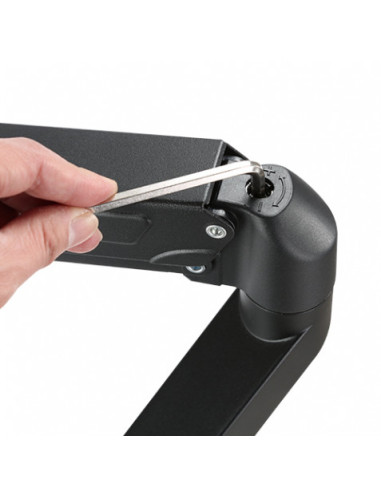 SOPORTE DE MESA 1 MONITOR 17\"-27\" CON PISTON DE GAS CROMAD