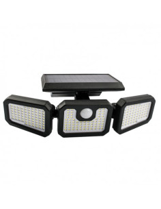 FOCO SOLAR TRIPLE CON SENSOR 800LM ELBAT