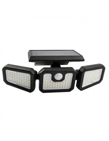 FOCO SOLAR TRIPLE CON SENSOR 800LM ELBAT