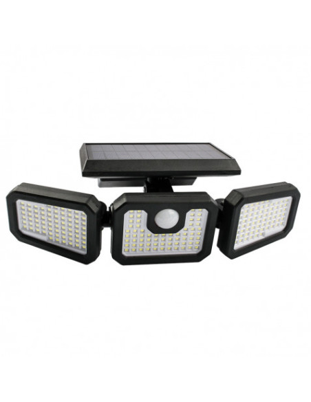 FOCO SOLAR TRIPLE CON SENSOR 800LM ELBAT