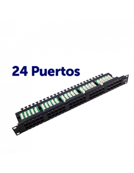 PANEL PARCHEO 24P KRONE 19\" UTP CAT 6 CROMAD