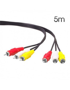 CABLE AV RCA AUDIO - VIDEO 5 METROS CROMAD