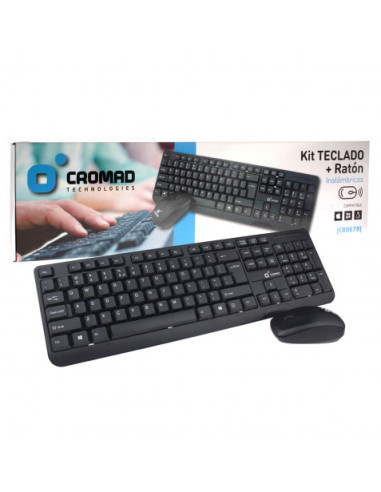 KIT TECLADO + RATÓN INALÁMBRICOS CROMAD