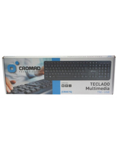 TECLADO MULTIMEDIA T50 USB CROMAD 2