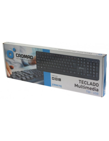 TECLADO MULTIMEDIA T50 USB CROMAD