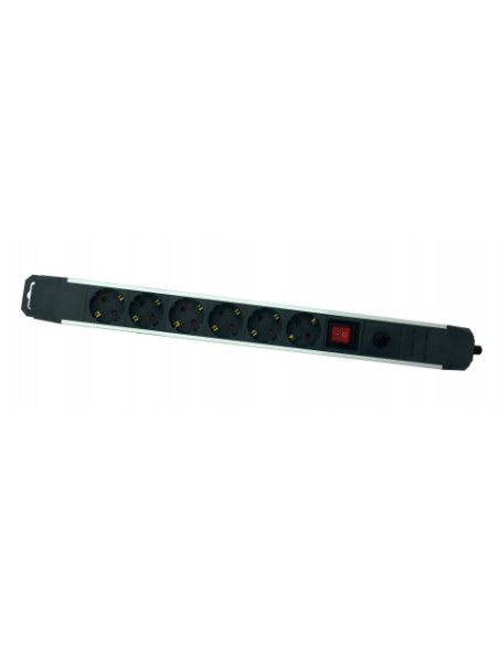 BASE MULTIPLE 6 TOMAS SOBRETENSION ALUMINIO ELBAT