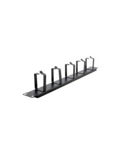 PANEL 1U GUIADO Y DISTRIBUCION DE CABLEADO CON ANILLAS CROMAD