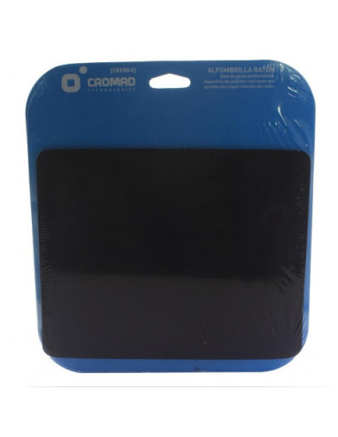 ALFOMBRILLA RATÓN NEGRO CROMAD