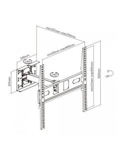 SOPORTE CON BRAZO TV LED, LCD 32\"-65\" CROMAD 2