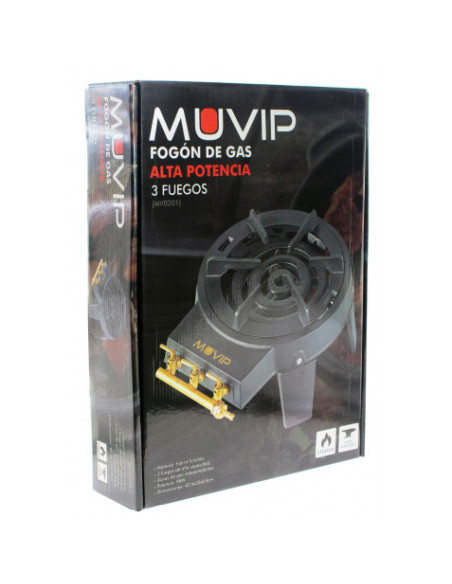 FOGON DE GAS ALTA POTENCIA 3 FUEGOS MUVIP
