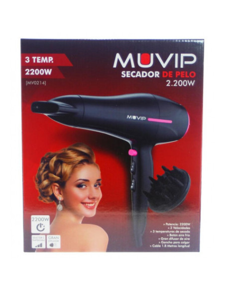 SECADOR DE PELO 2200W MUVIP