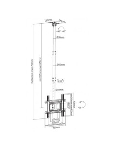 SOPORTE TECHO TV 32\" - 70\" CROMAD 2