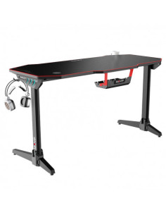 MESA GAMING PRO800 XL FIBRA CARBONO | LUZ RGB | ALFOMBRILLA 140CM MUVIP 2