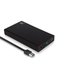 CAJA DISCO EXTERNO SATA 3.5 USB 3.2 NEGRO EWENT