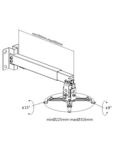 PANTALLA PROYECCION MOTORIZADA 2 X 2MTR CROMAD