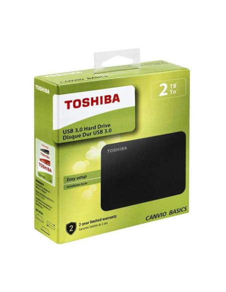 DISCO DURO EXTERNO 2TB 2.5 USB 3.0 CANVIO BASICS TOSHIBA